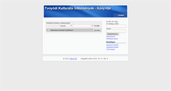 Desktop Screenshot of konyvtar.fonyod.hu